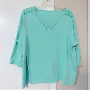 Mint Green Cotton Top